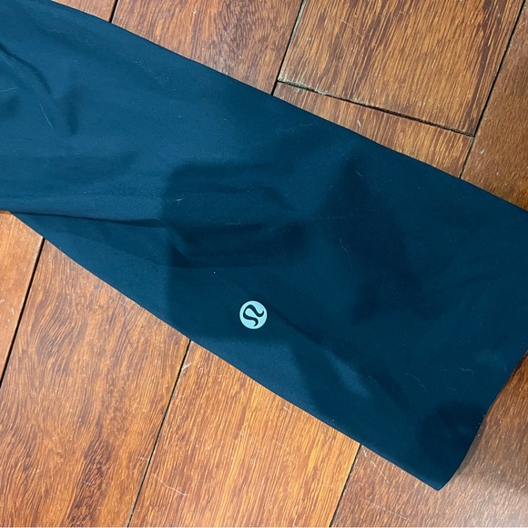 Lululemon Fast & Free Crop Leggings Tights Nulux Noctural Teal Sz. 6 - Picture 10 of 11